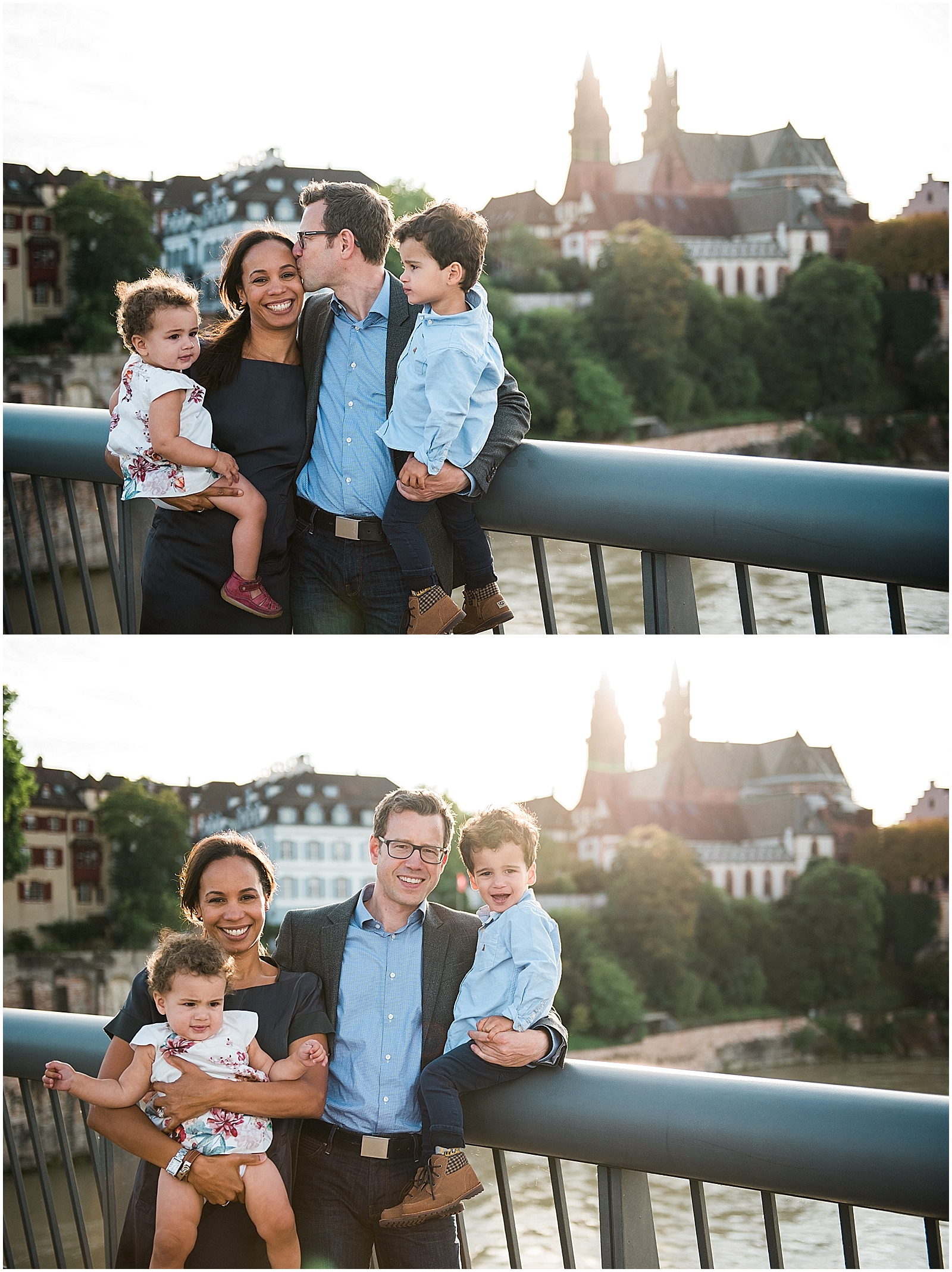 Family on Bridge Basel