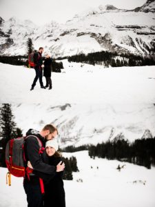 Couple in Snow Switzerland