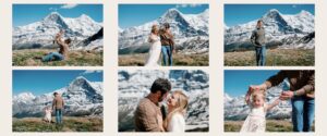 Family photo session in the Jungfrau region with snow-capped mountains in summer, reflecting the visitor experience Jungfrau region offers families.